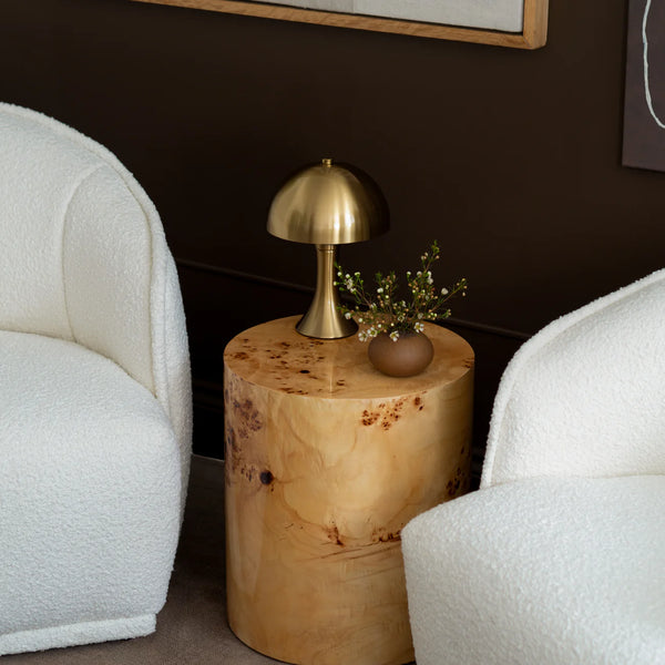 Burl Side Table