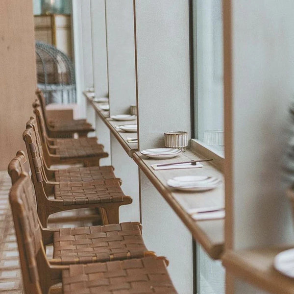 Leather Strap Bar Stool