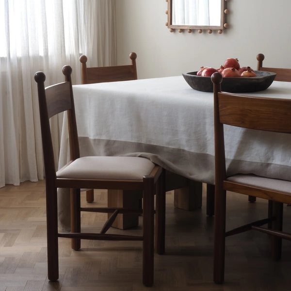 Finials Dining Chair with Upholstered Seat