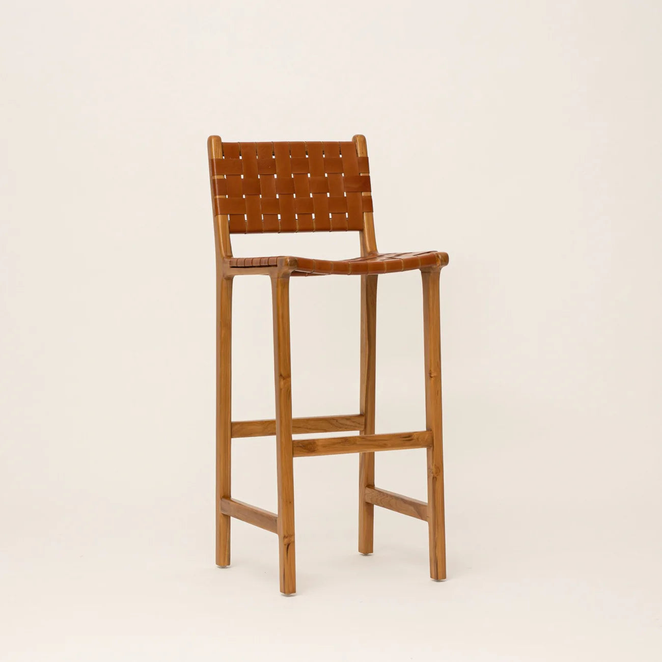 Leather Strap Bar Stool