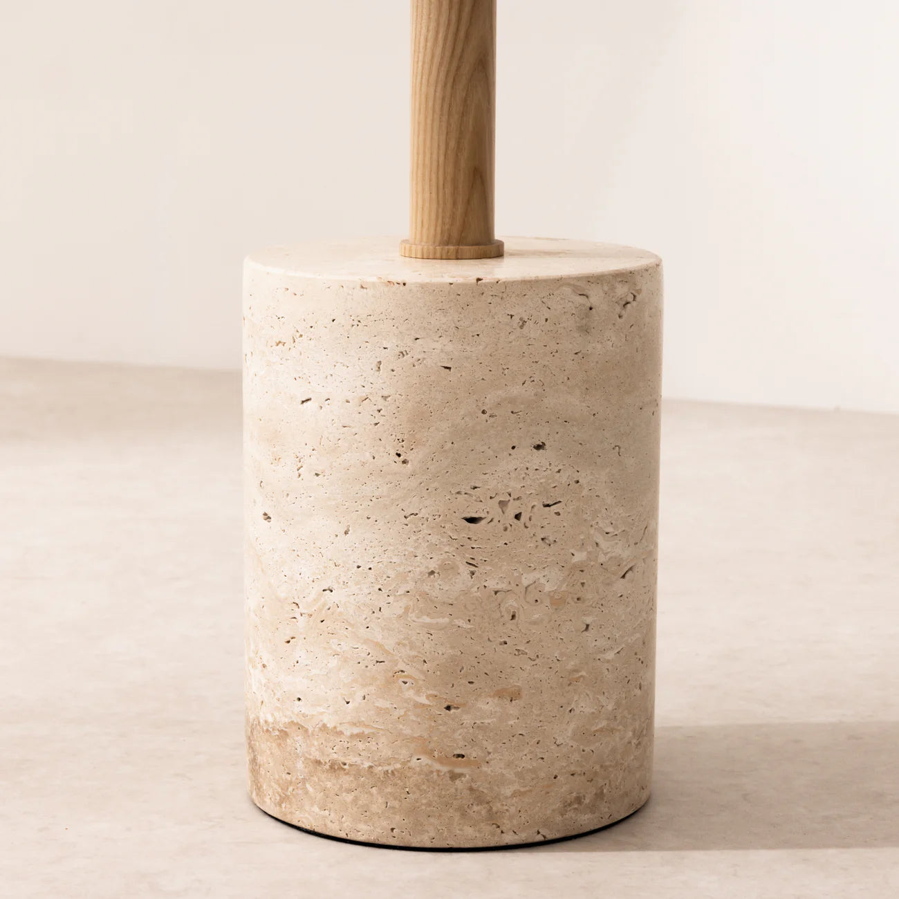 Travertine Side Table