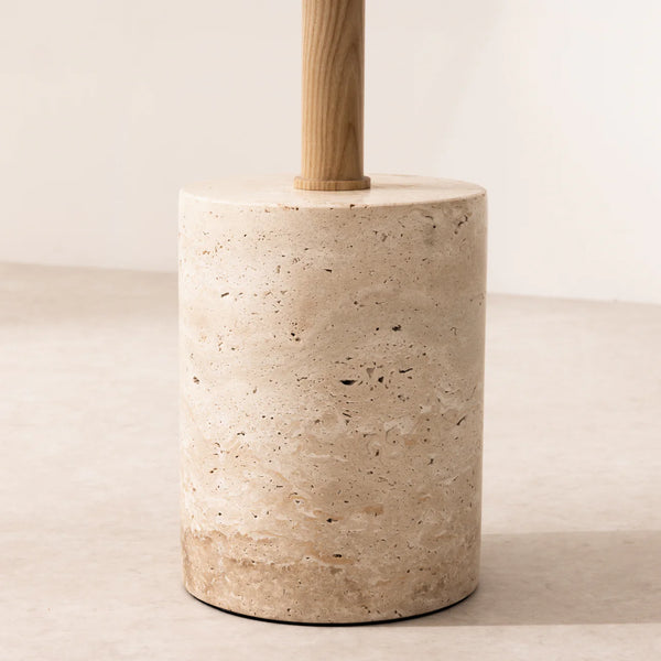 Travertine Side Table