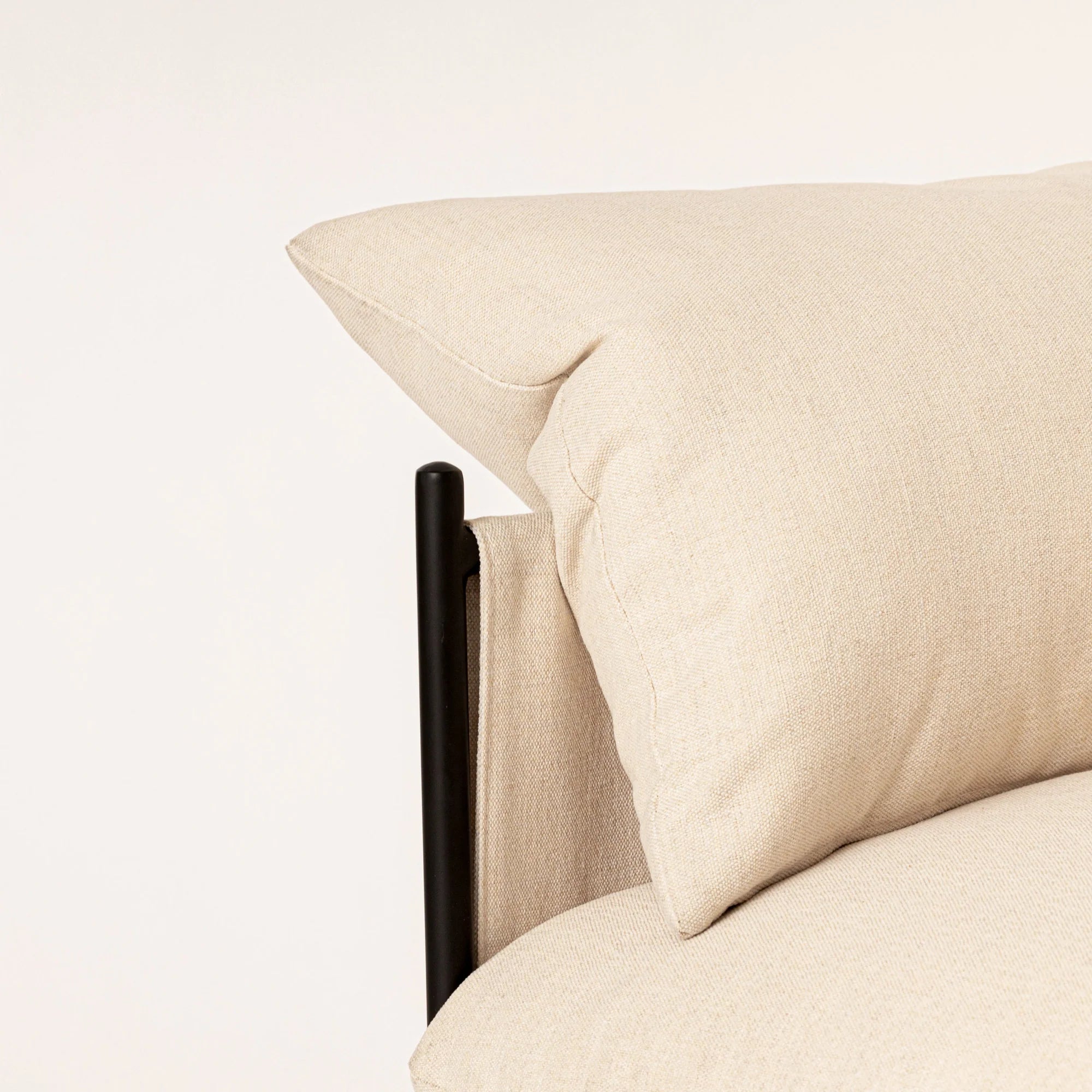 Metal & Fabric Lounge Chair