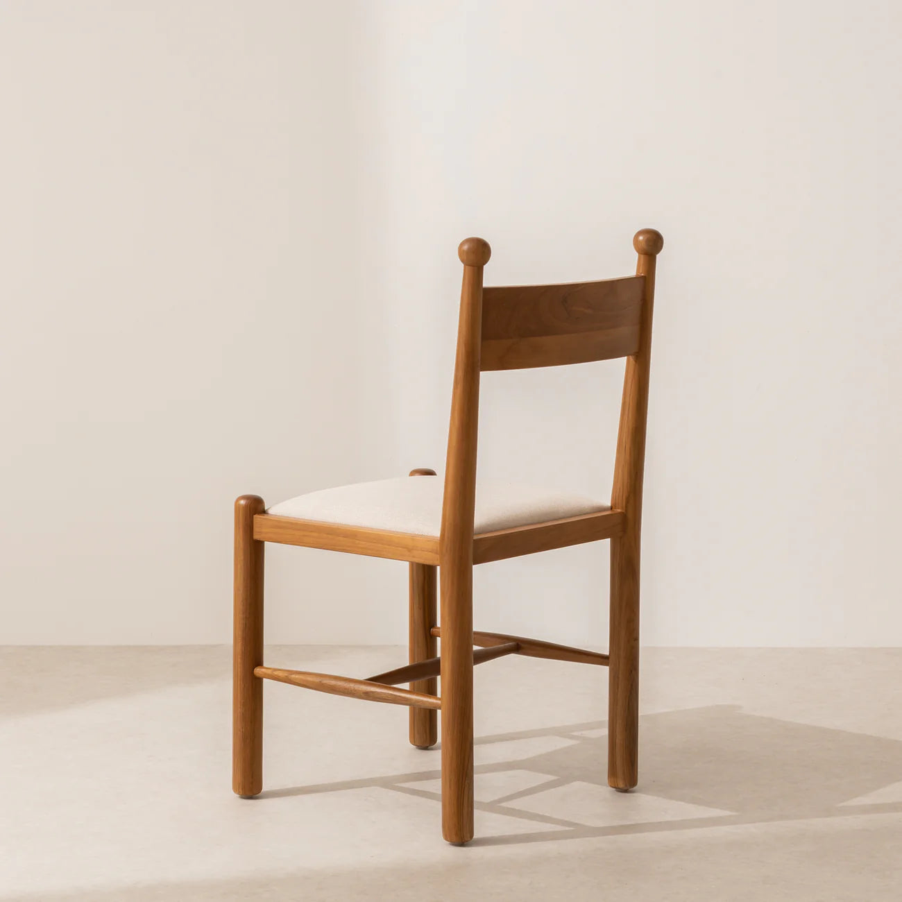 Finials Dining Chair with Upholstered Seat