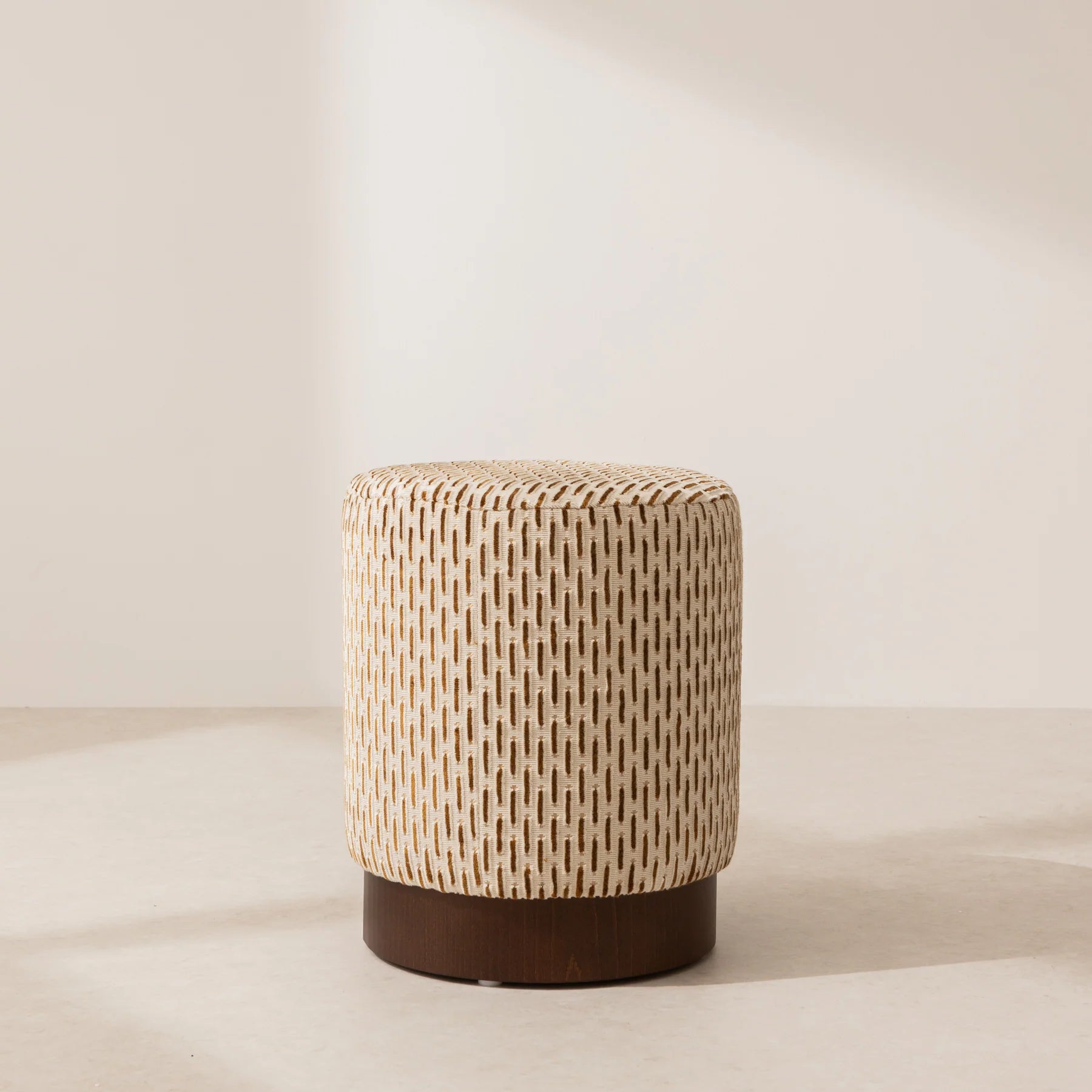 Pouffe with Timber Plinth