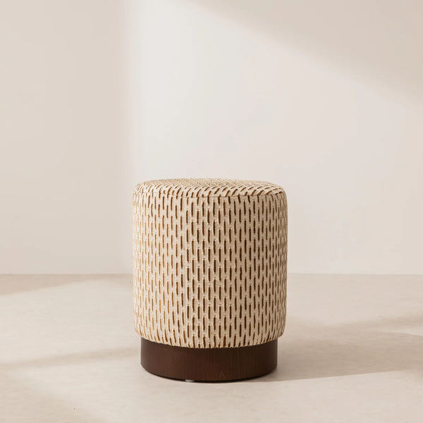 Pouffe with Timber Plinth