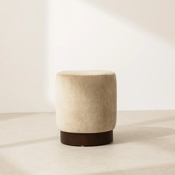 Pouffe with Timber Plinth