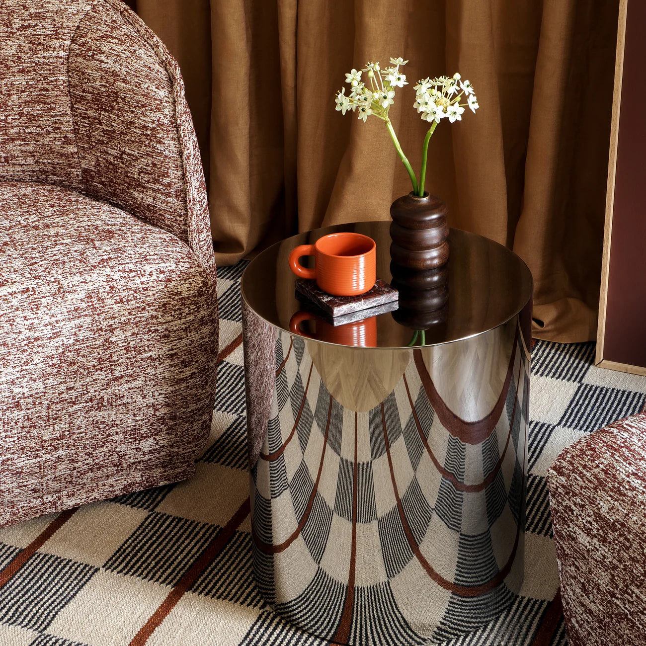 Chrome Side Table